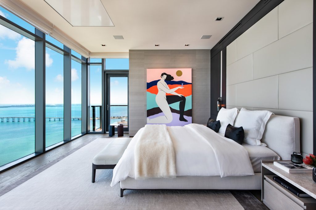 Echo Brickell Apartment Interior Design Miami, FL, USA Blanca Wall