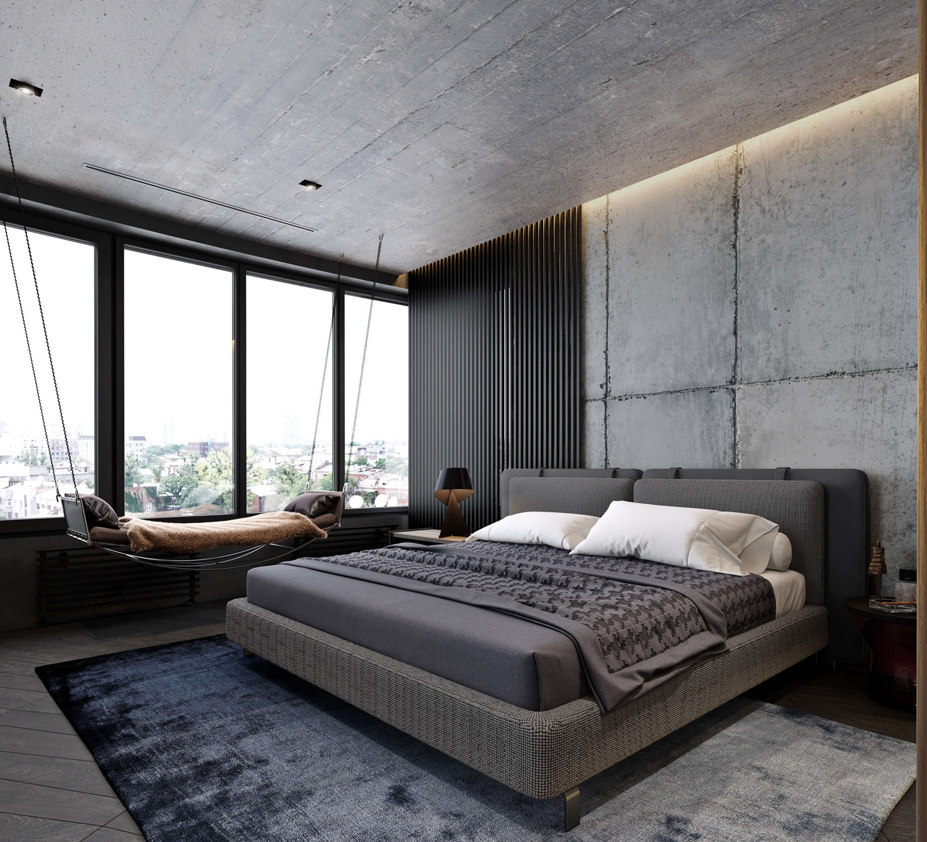 Concrete Loft Apartment Interior Design Kiev, Ukraine – Olga Korniienko