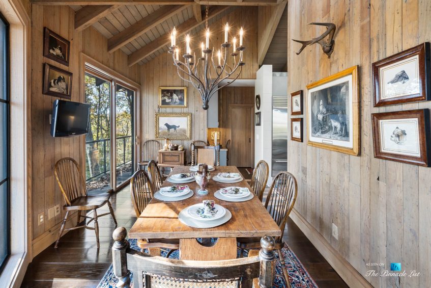 7860 Chestnut Hill Rd, Cumming, GA, USA - Dining Room - Luxury Real Estate - Lake Lanier Mid-Century Modern Stone Home