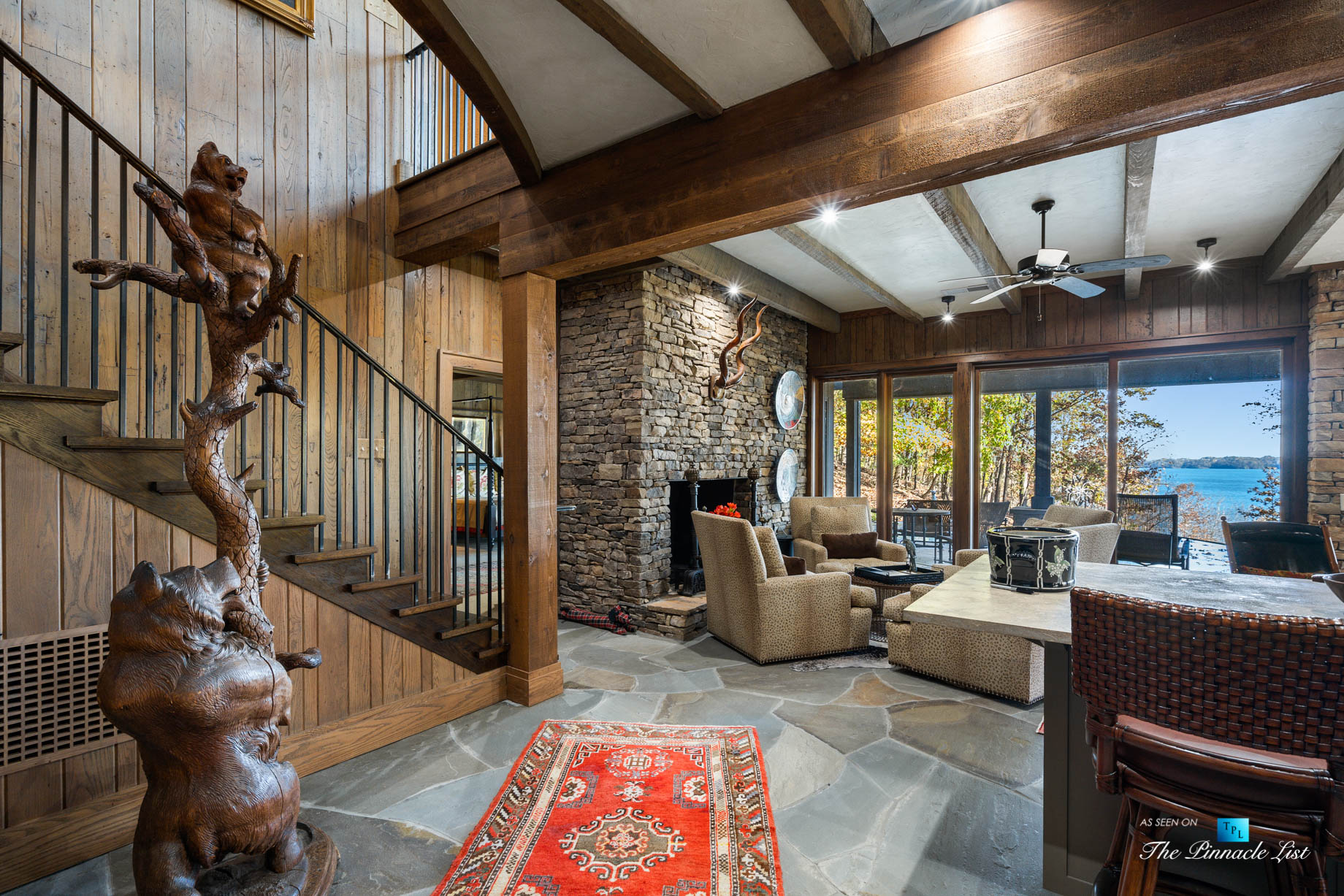 7860 Chestnut Hill Rd, Cumming, GA, USA - Recreation Room - Luxury Real Estate - Lake Lanier Mid-Century Modern Stone Home