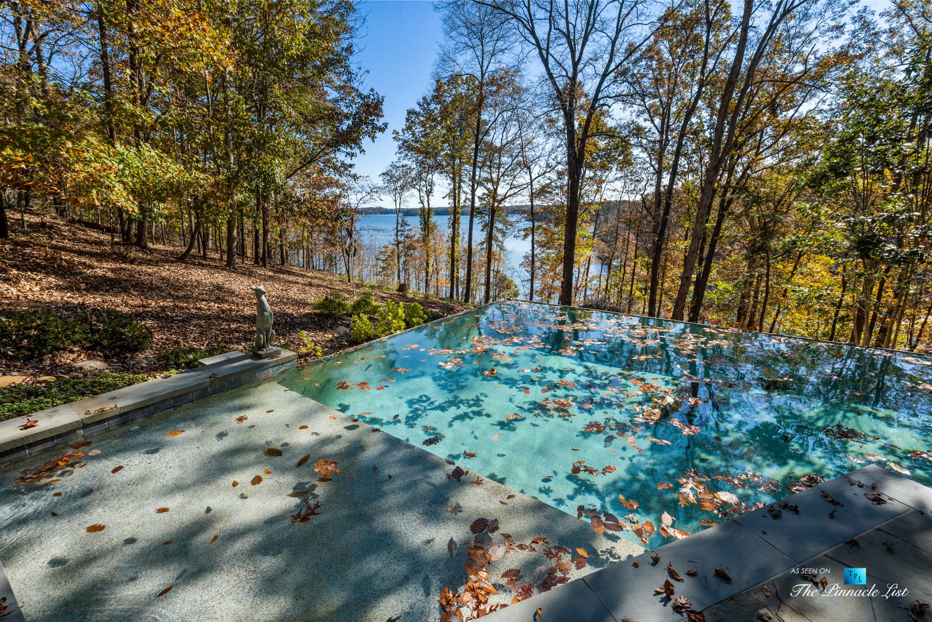 7860 Chestnut Hill Rd, Cumming, GA, USA – Pool Deck – Luxury Real Estate – Lake Lanier Mid-Century Modern Stone Home