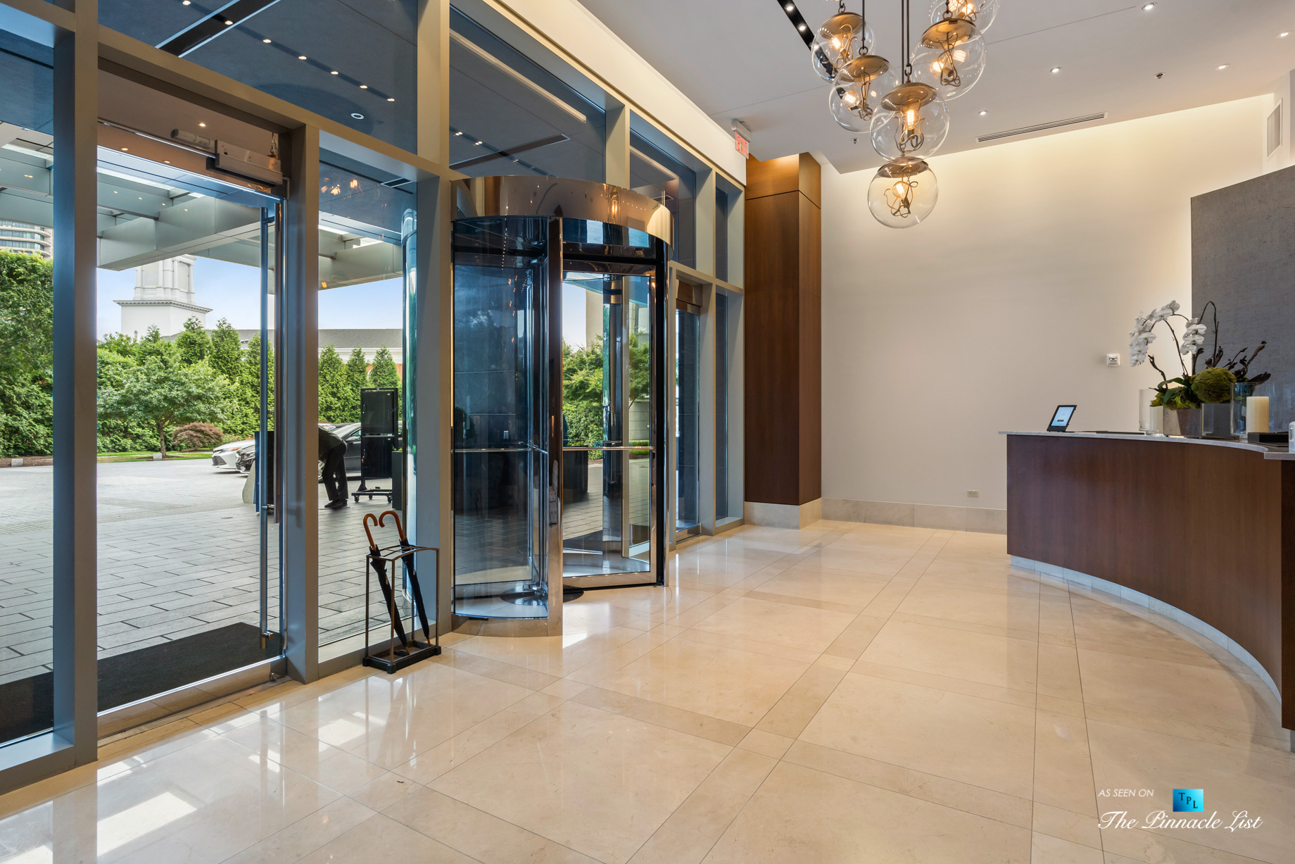 3630 Peachtree Rd NE, Unit 2808, Atlanta, GA, USA – Lobby Entrance and Front Desk – Luxury Real Estate – The Ritz-Carlton Residences Buckhead