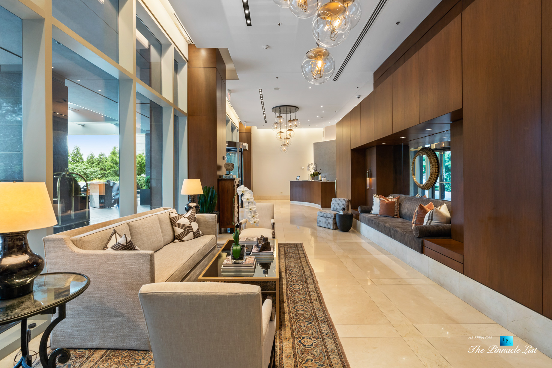 3630 Peachtree Rd NE, Unit 2307, Atlanta, GA, USA – Lobby Sitting Area – Luxury Real Estate – Ritz-Carlton Residences Buckhead