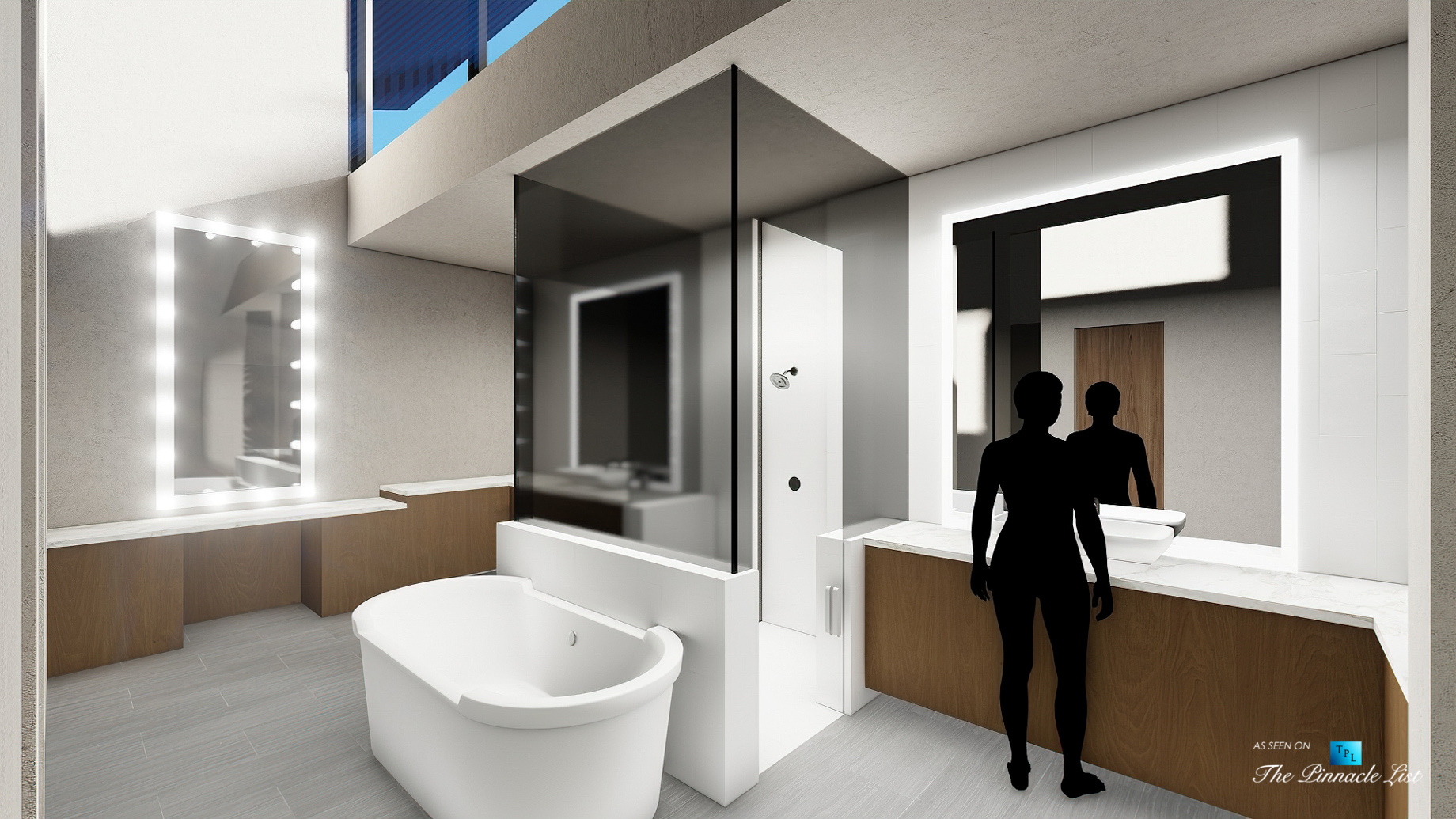5221 E Cheney Dr, Paradise Valley, AZ, USA – Interior Master Bathroom – Luxury Real Estate – Modern Hillside Home
