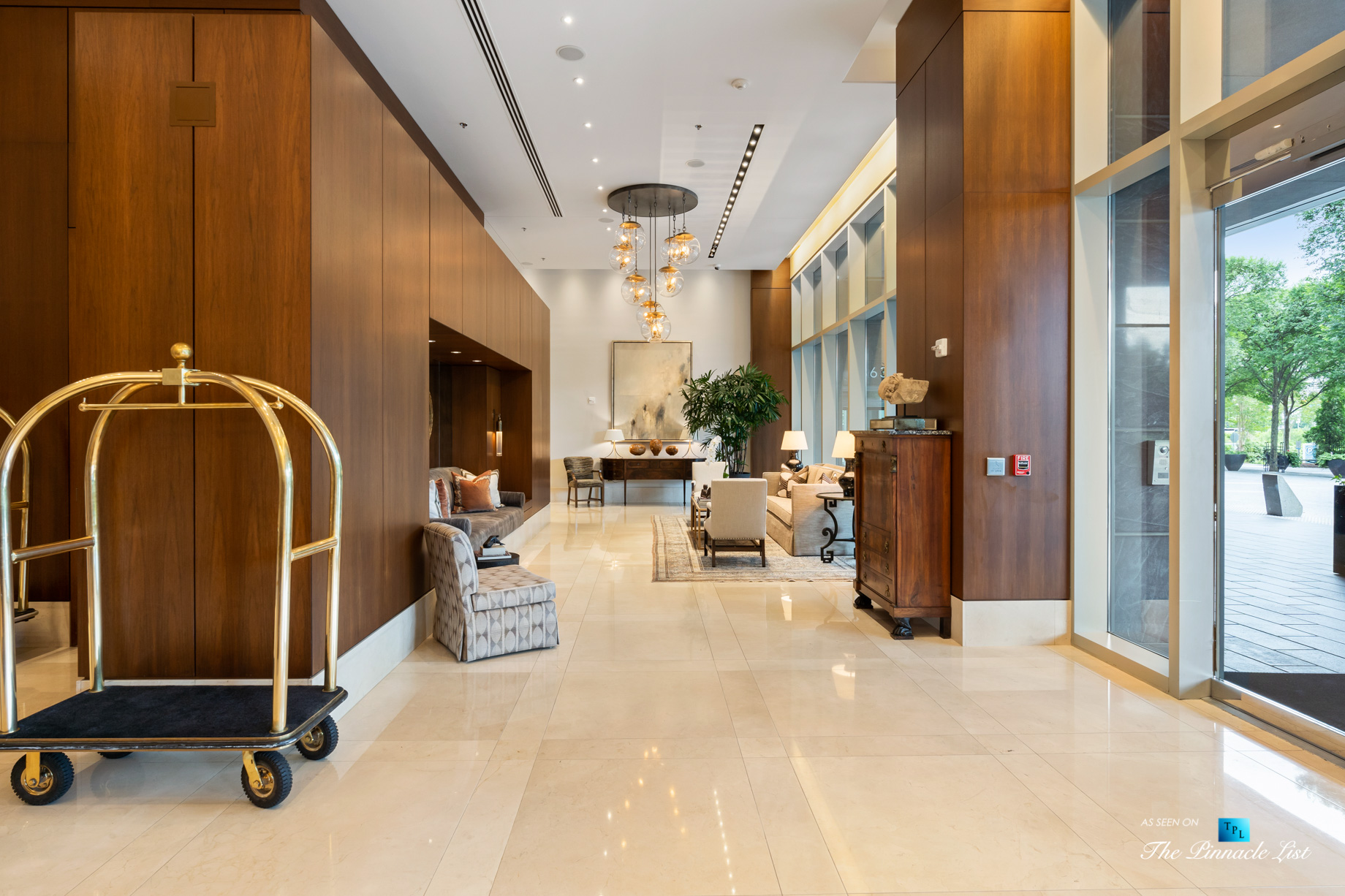 3630 Peachtree Rd NE, Unit 2307, Atlanta, GA, USA – Lobby Sitting Area – Luxury Real Estate – Ritz-Carlton Residences Buckhead