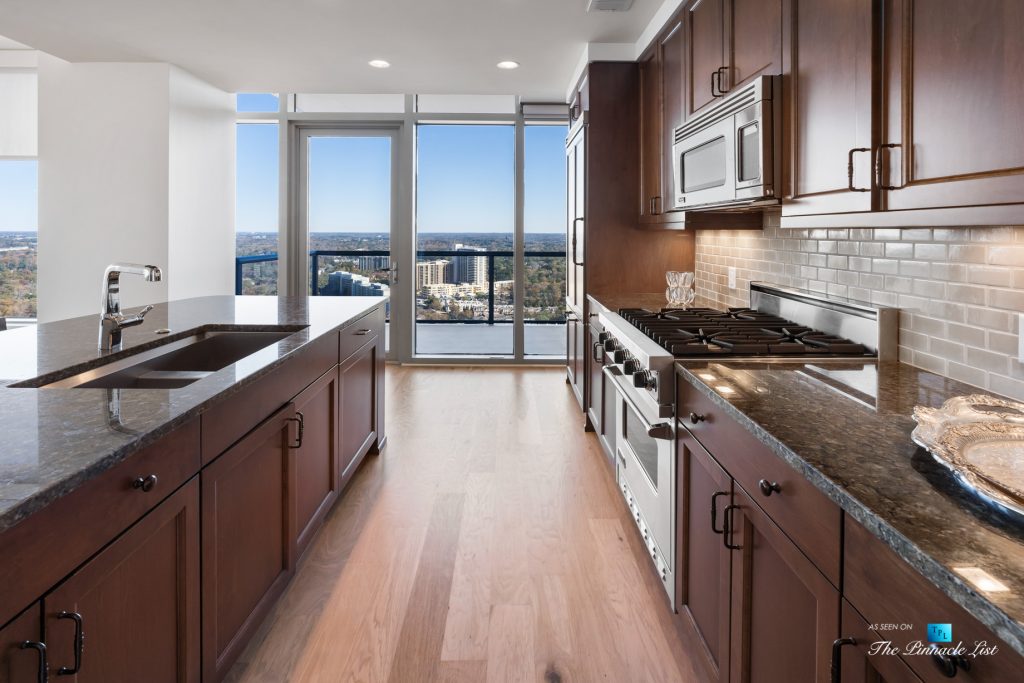 3630 Peachtree Rd NE, Unit 2808, Atlanta, GA, USA - Condo Kitchen - Luxury Real Estate - The Ritz-Carlton Residences Buckhead