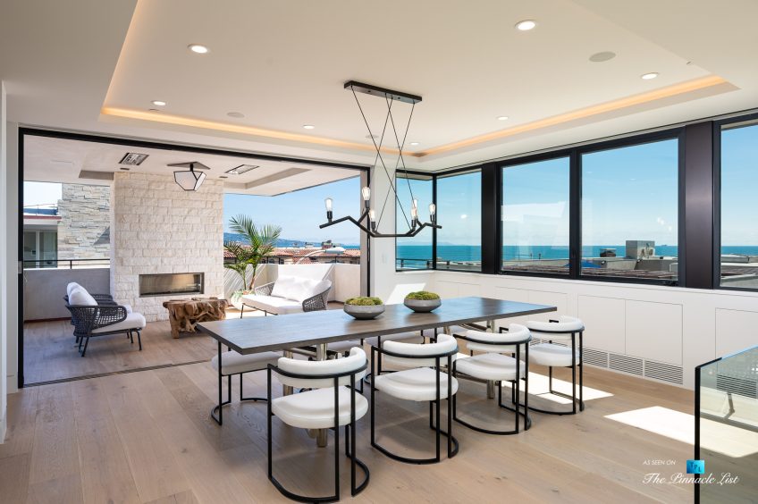 2016 Ocean Dr, Manhattan Beach, CA, USA - Balcony and Dining Room View - Luxury Real Estate - Modern Ocean View Home