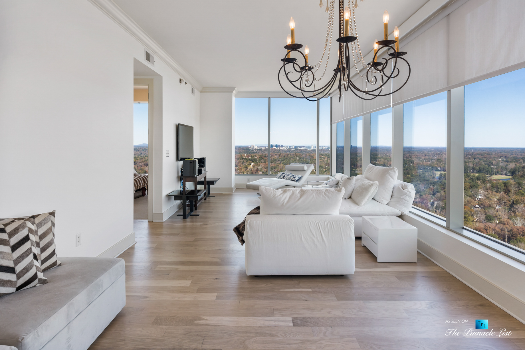 3630 Peachtree Rd NE, Unit 2808, Atlanta, GA, USA - Condo Living Room - Luxury Real Estate - The Ritz-Carlton Residences Buckhead