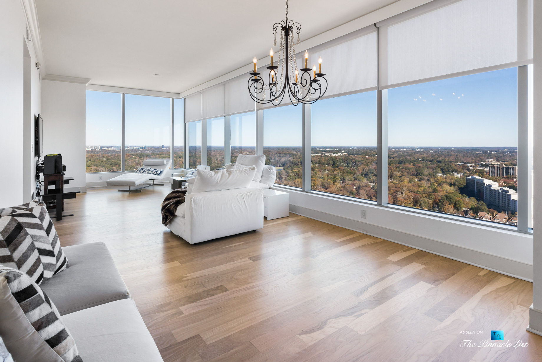 3630 Peachtree Rd NE, Unit 2808, Atlanta, GA, USA - Condo Living Room - Luxury Real Estate - The Ritz-Carlton Residences Buckhead