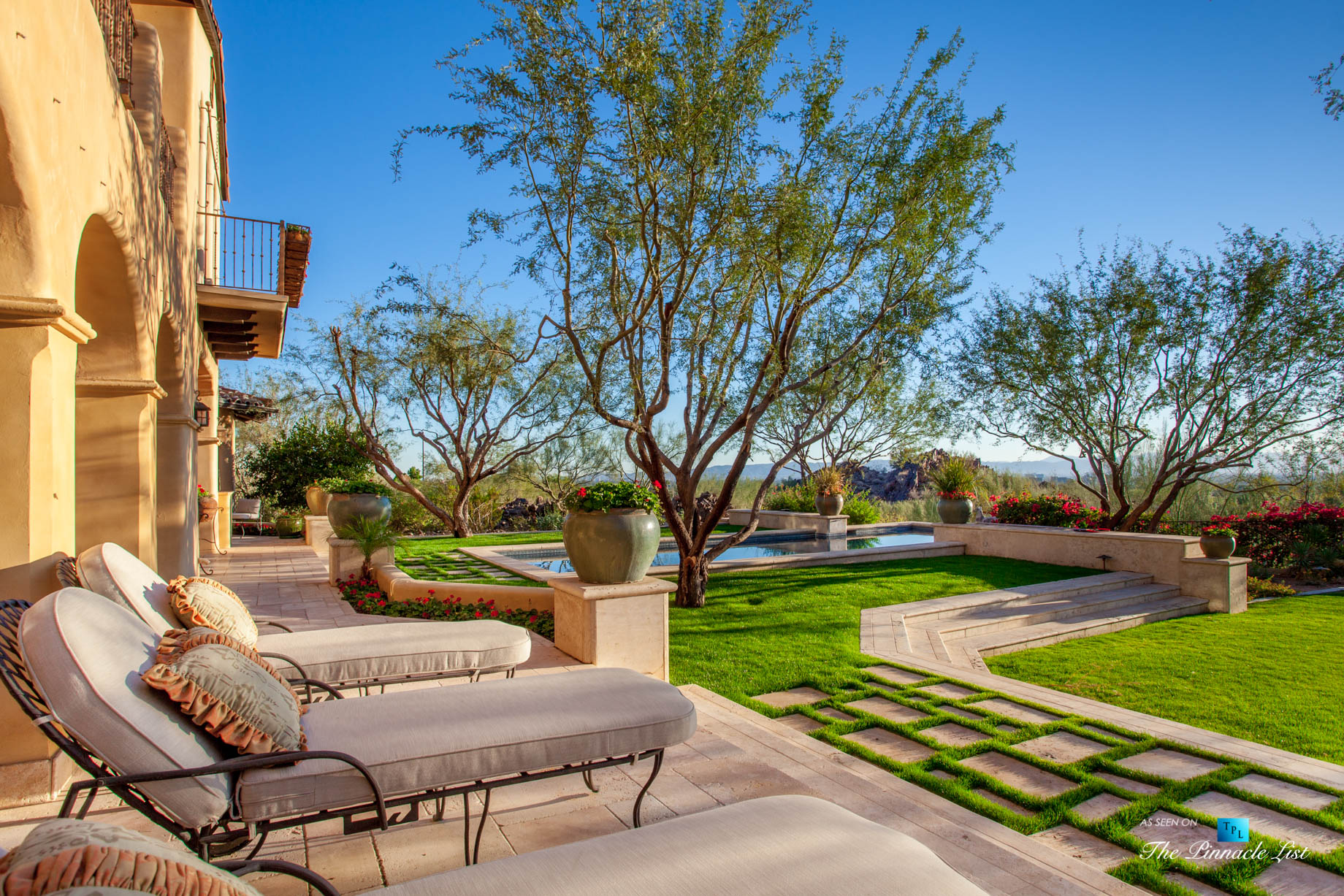 6539 N 31st Pl, Phoenix, AZ, USA - Back Yard Pool Deck - Luxury Real Estate - Biltmore Mountain Estates - Spanish Colonial Home