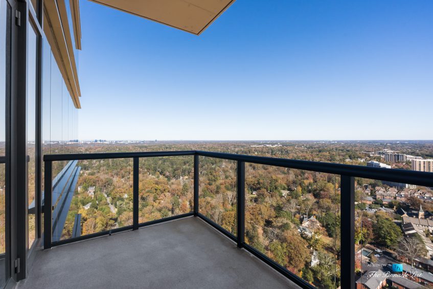 3630 Peachtree Rd NE, Unit 2808, Atlanta, GA, USA - Condo Private Balcony View - Luxury Real Estate - The Ritz-Carlton Residences Buckhead