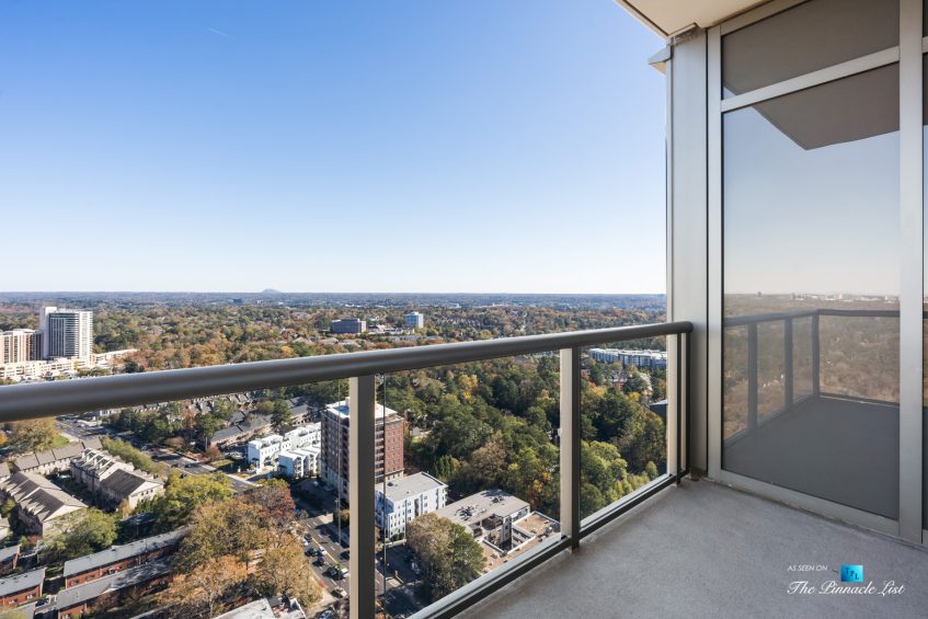 3630 Peachtree Rd NE, Unit 2808, Atlanta, GA, USA - Condo Private Balcony View - Luxury Real Estate - The Ritz-Carlton Residences Buckhead