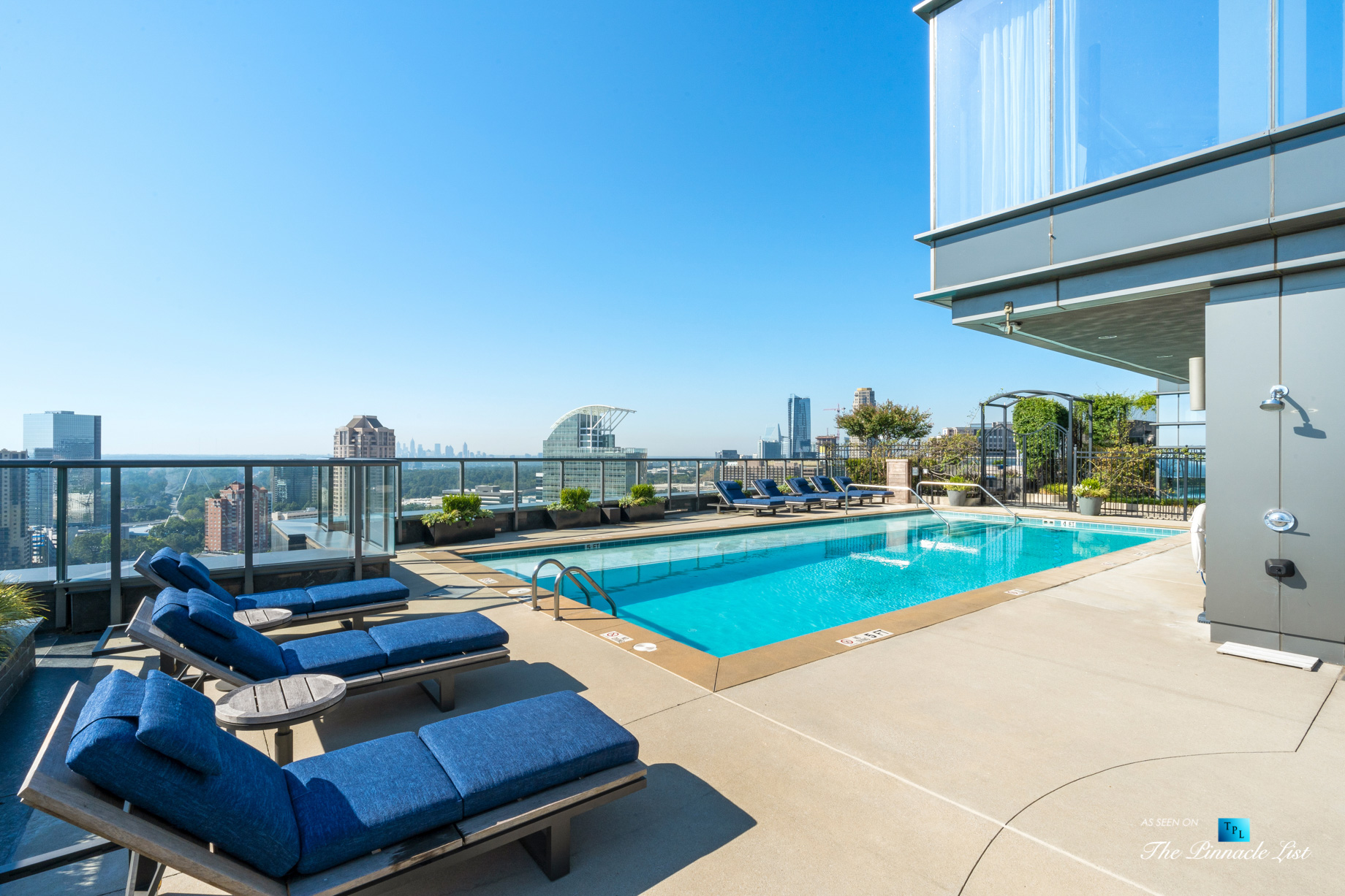 3630 Peachtree Rd NE, Unit 2307, Atlanta, GA, USA – Apartment Exterior Private Pool Deck – Luxury Real Estate – Ritz-Carlton Residences Buckhead