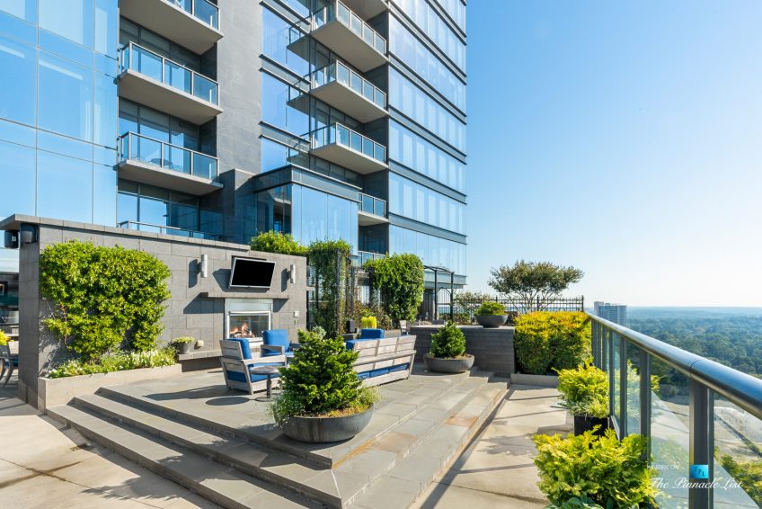 3630 Peachtree Rd NE, Unit 2307, Atlanta, GA, USA - Apartment Exterior Private Deck View - Luxury Real Estate - Ritz-Carlton Residences Buckhead