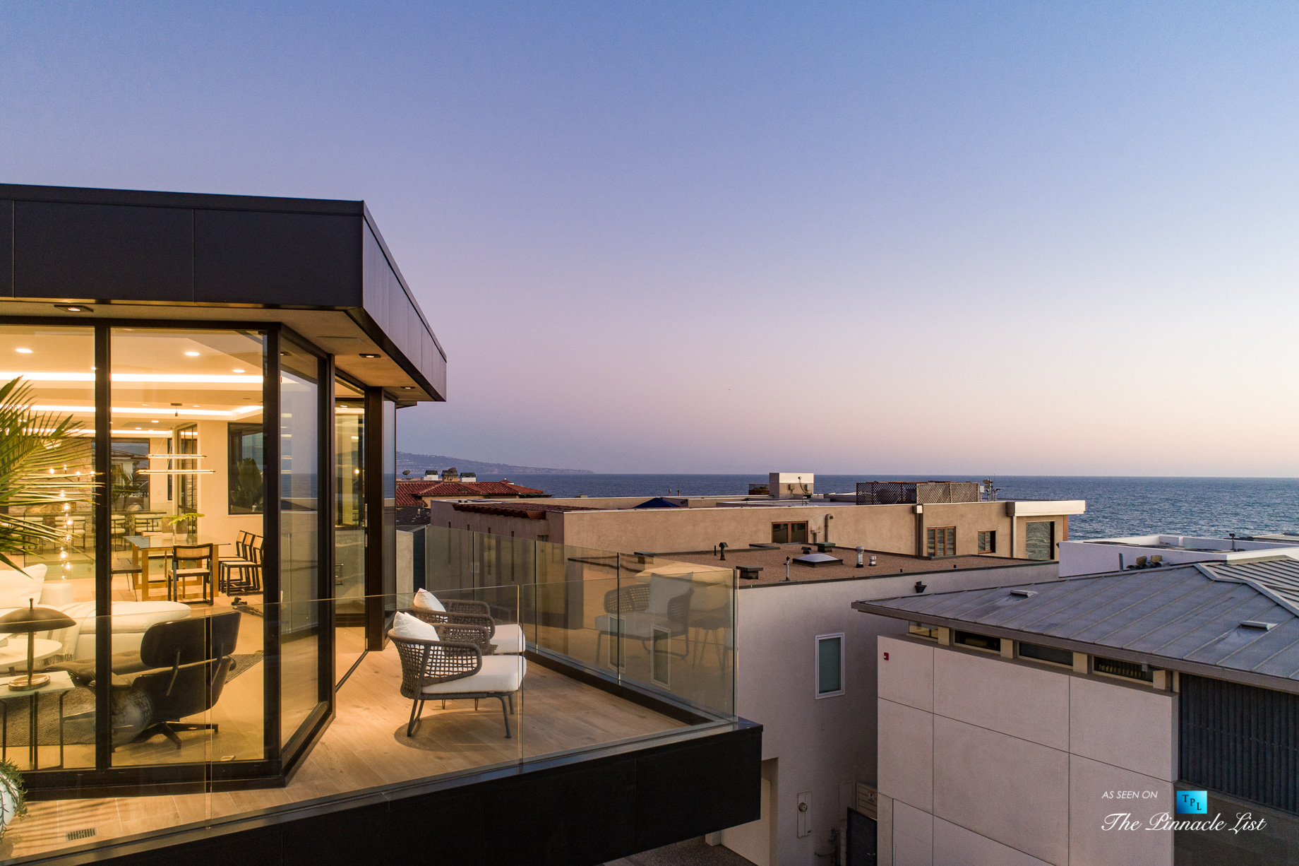2016 Ocean Dr, Manhattan Beach, CA, USA – Drone Sunset Exterior – Luxury Real Estate – Modern Ocean View Home