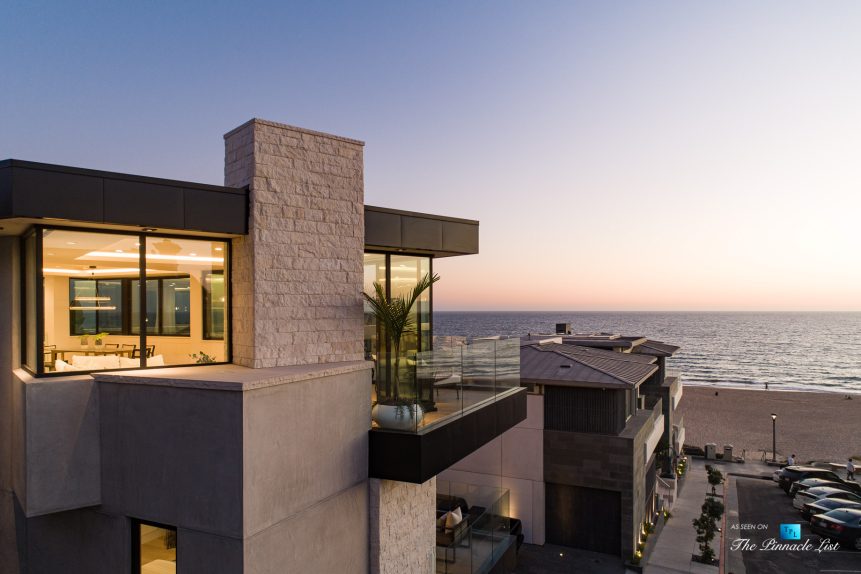2016 Ocean Dr, Manhattan Beach, CA, USA - Master Bedroom Balcony Sunset View - Luxury Real Estate - Modern Ocean View Home