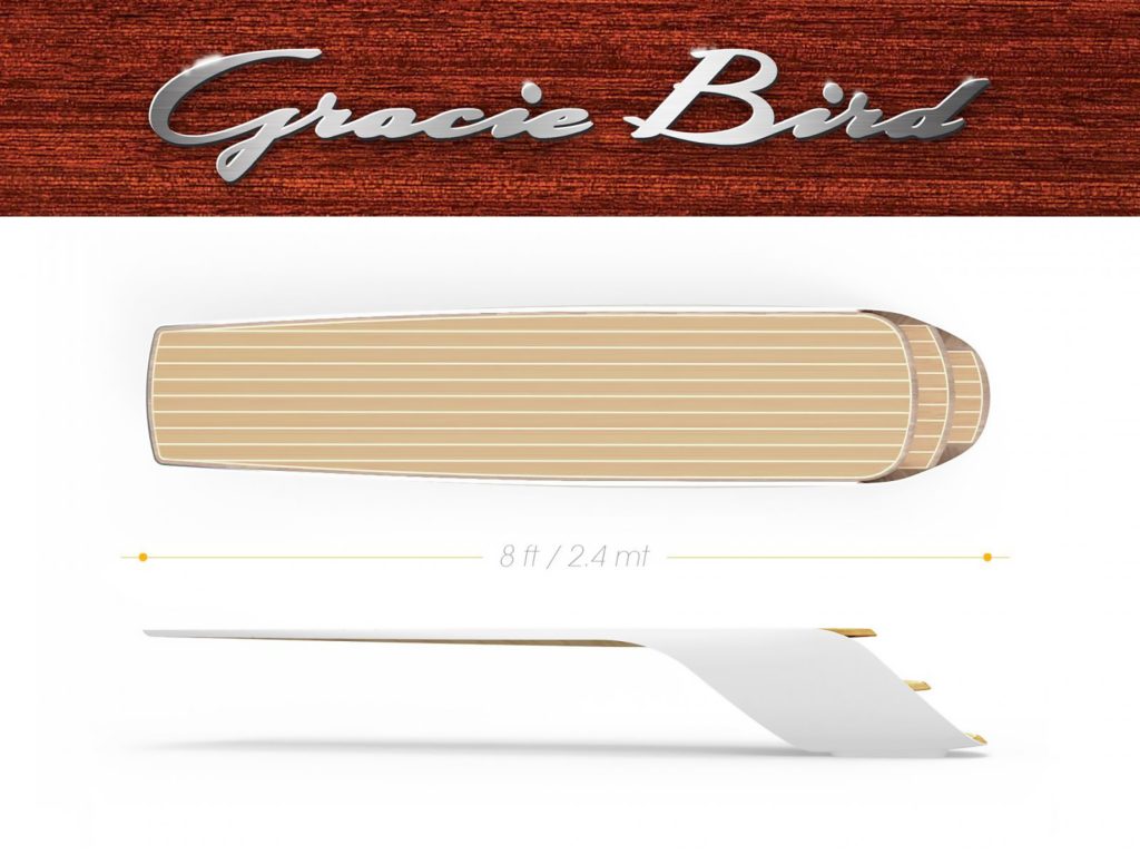 Gracie Bird Bespoke Luxury Carbon Fiber Diving Board by Molono