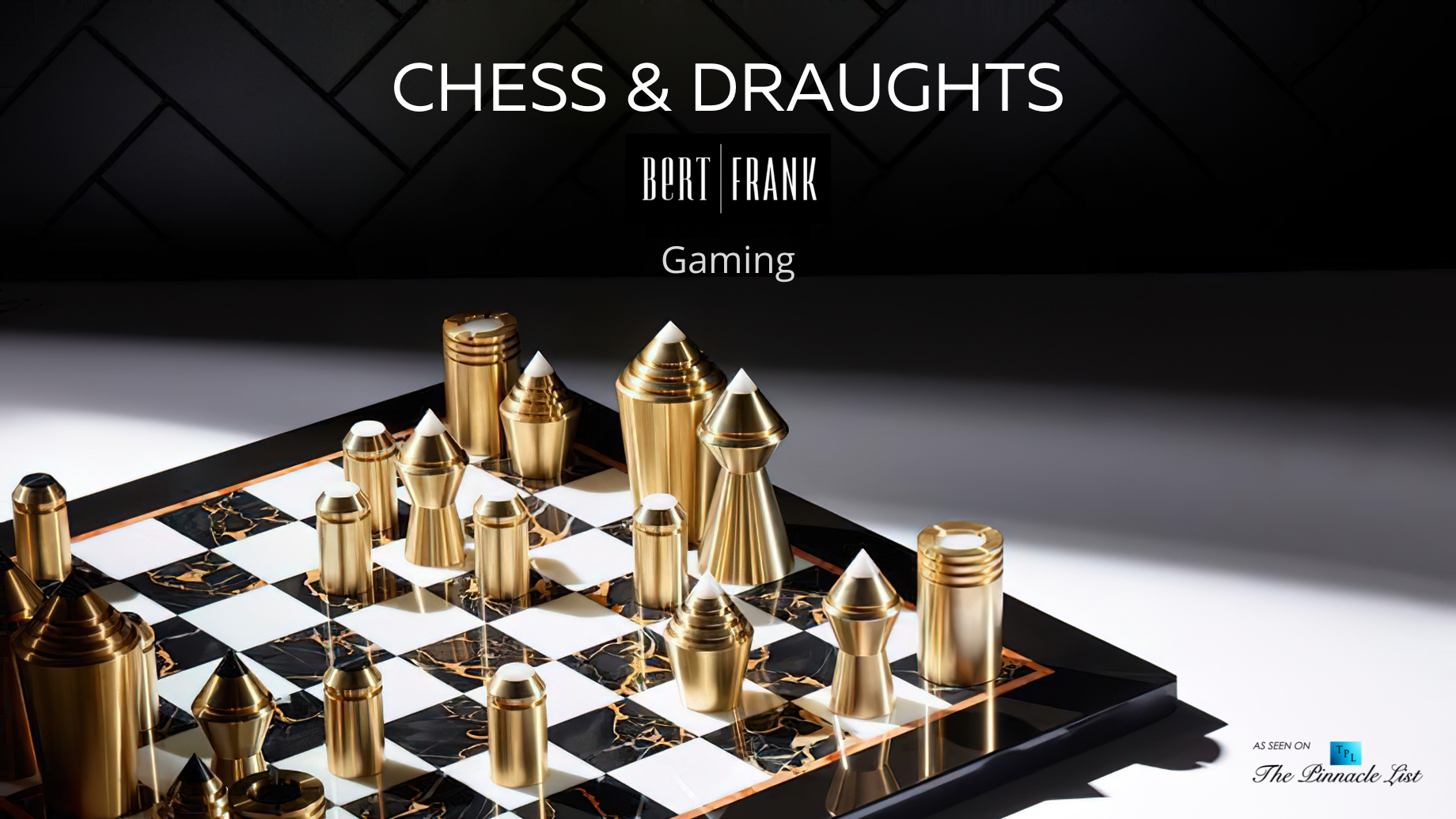 Luxury Designer Chess & Draughts Board Game Collection by Bert Frank – The  Pinnacle List