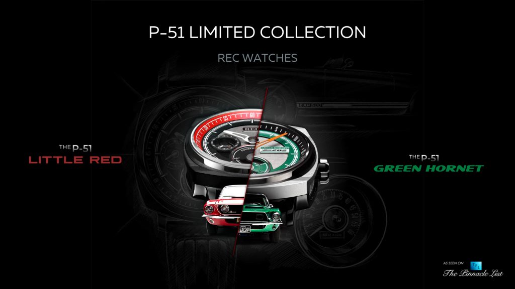 REC Watches Iconic P-51 Little Red & Green Hornet Limited Collection