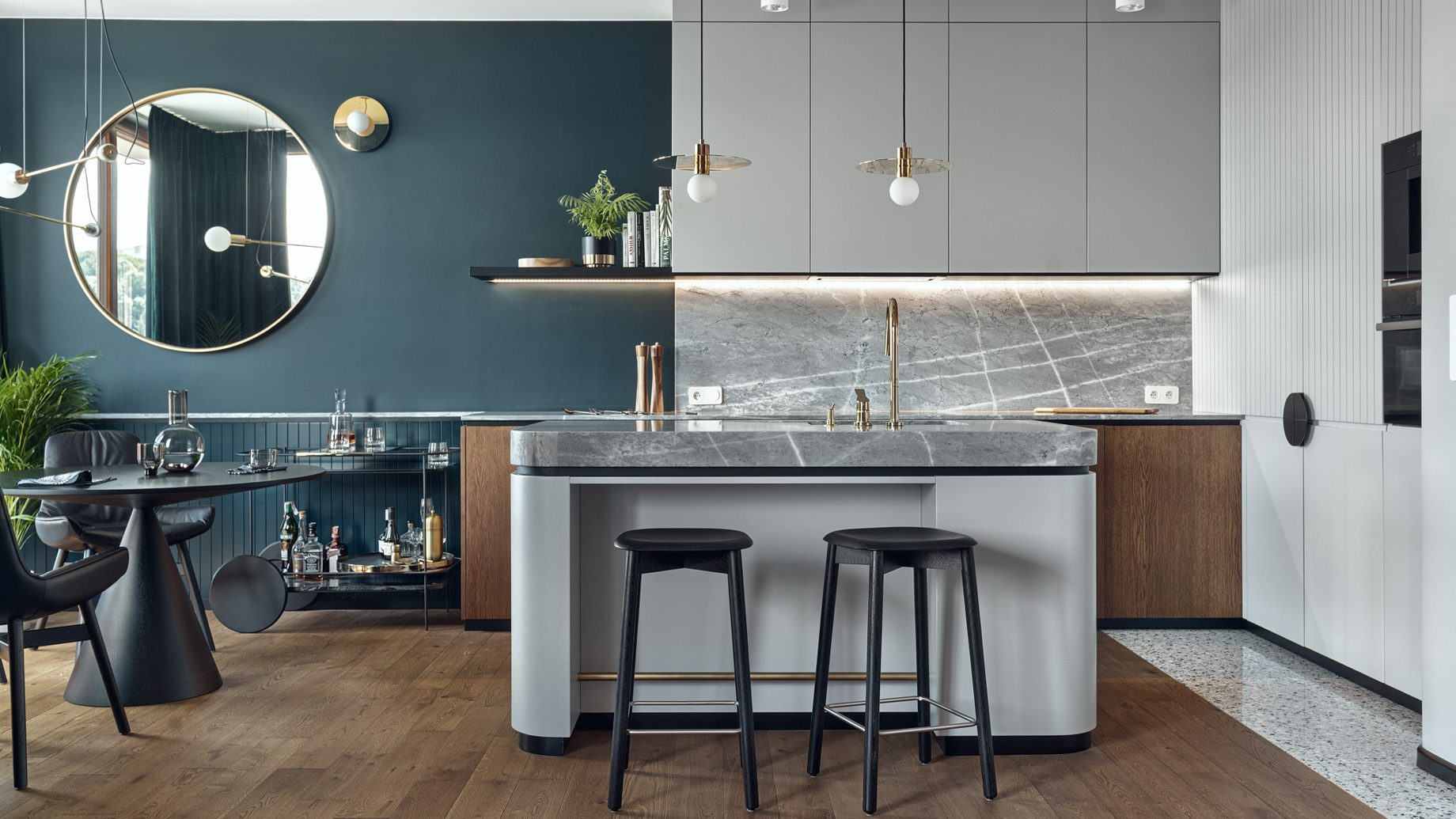 Szymanowskiego Apartment Interior Gdansk, Poland 🇵🇱 – Raca Architekci