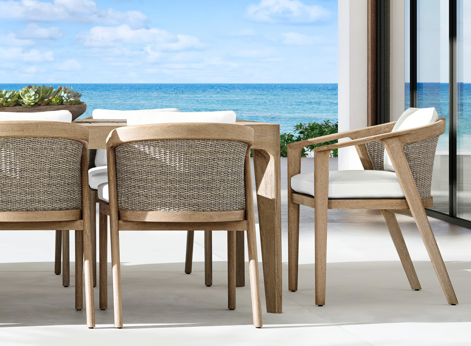 Malta Teak Collection Outdoor Furniture Design for RH – Ramon Esteve – Design Symmetry