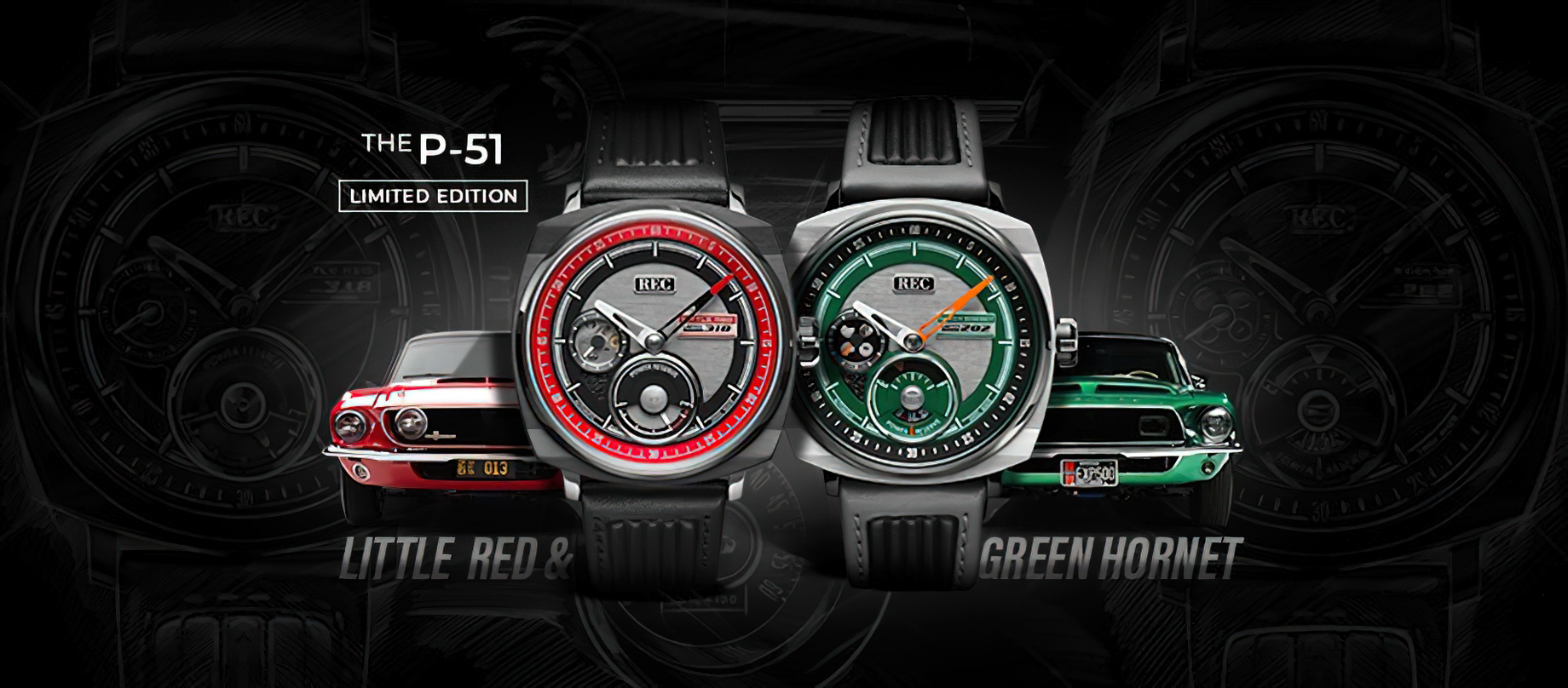 P-51 Little Red & Green Hornet Limited Collection – REC Watches