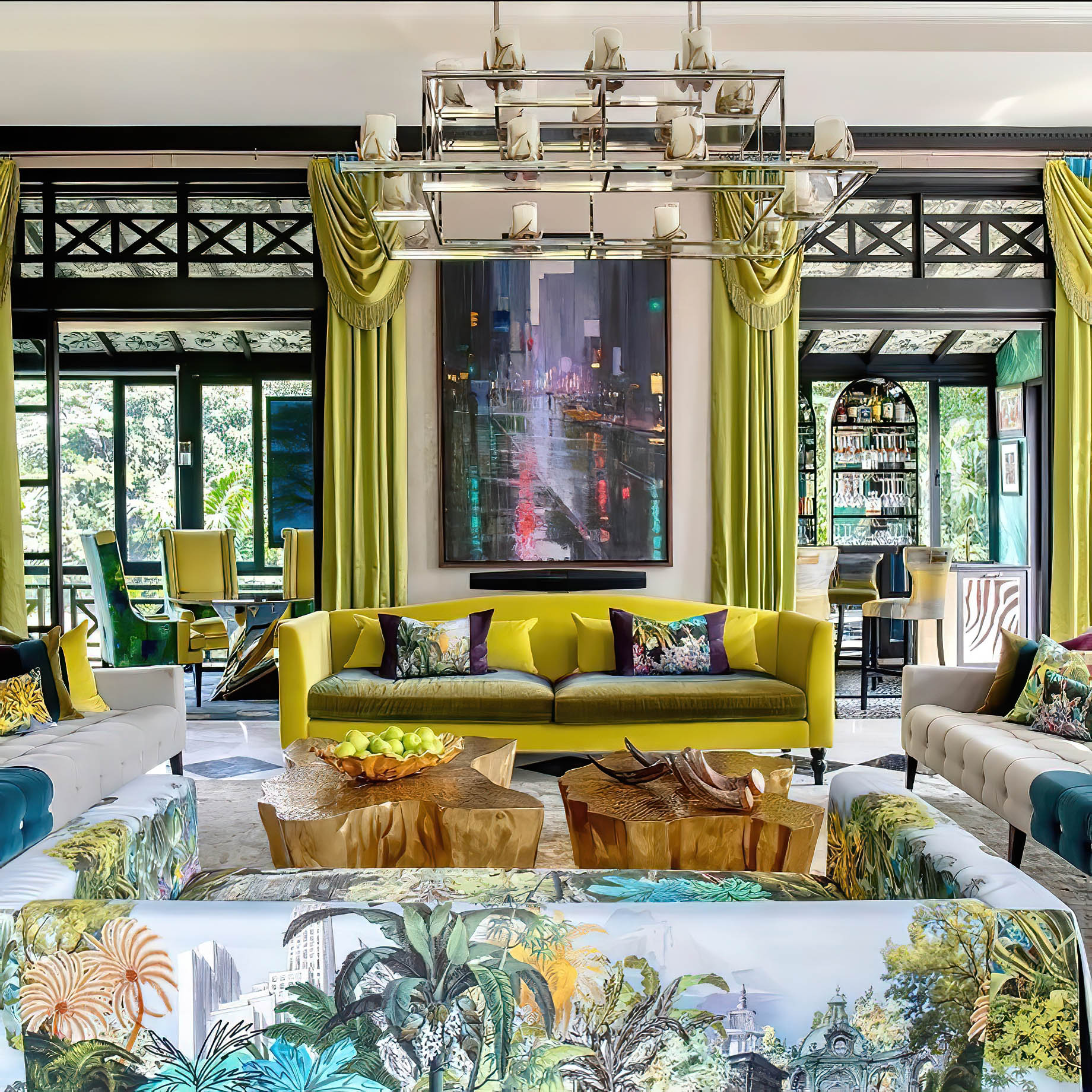 Tropical Maximalist Home Interior Singapore - Design Intervention