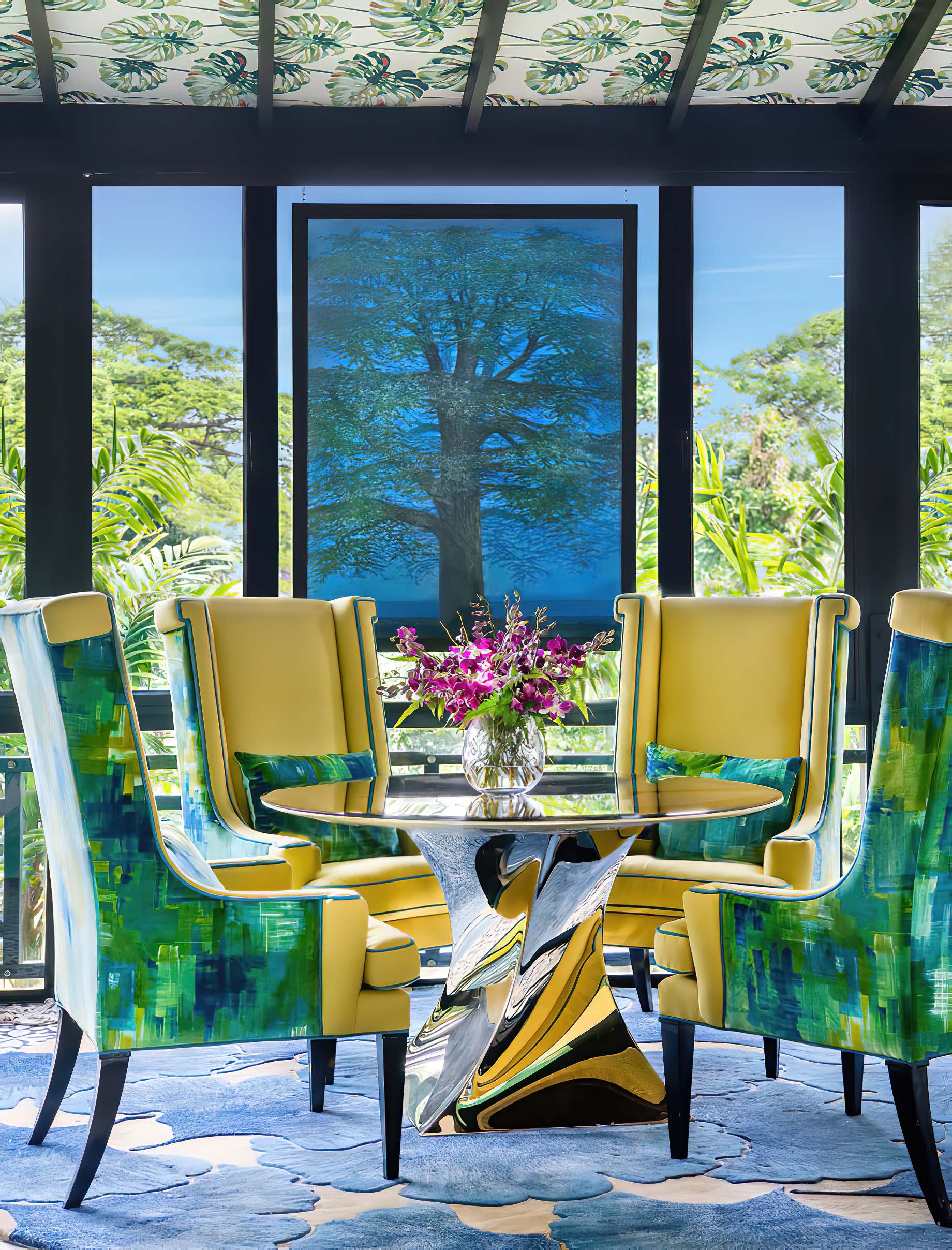 Tropical Maximalist Home Interior Singapore – Design Intervention