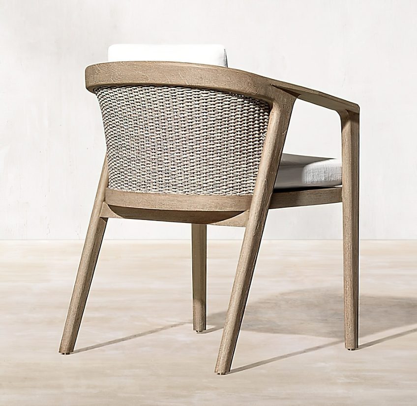 Malta Teak Collection Outdoor Furniture Design for RH - Ramon Esteve - Malta Teak Armchair