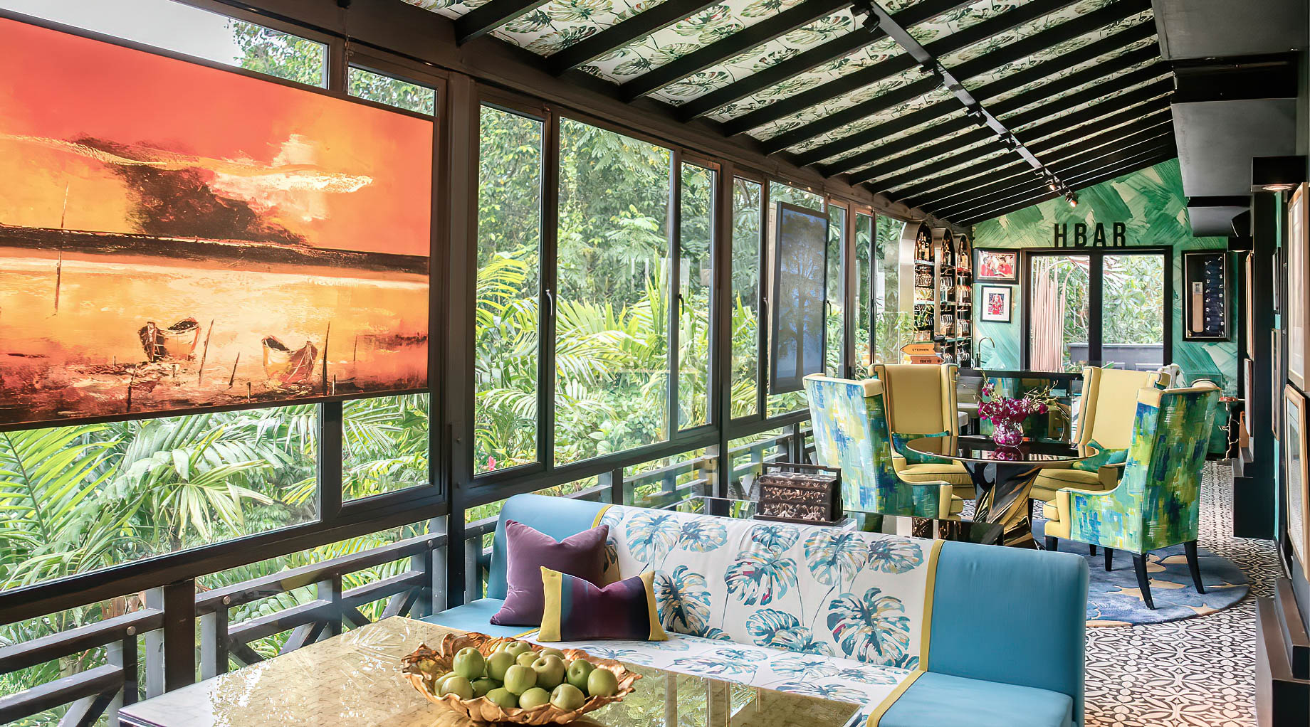 Tropical Maximalist Home Interior Singapore – Design Intervention
