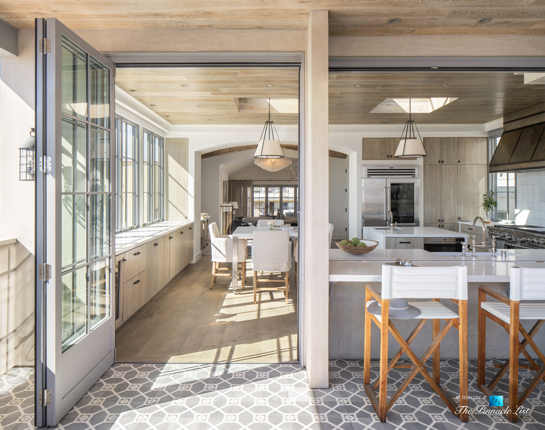 220 8th St, Manhattan Beach, CA, USA – Luxury Real Estate – Ocean View Dream Home – Kitchen Outdoor Deck