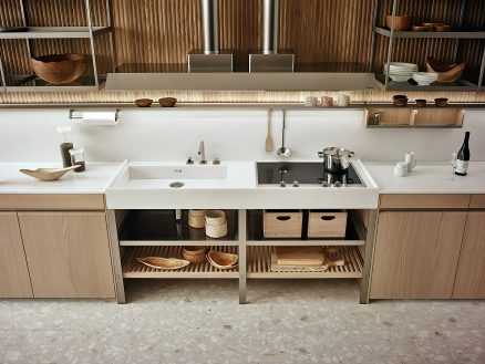 K-lab Contemporary Kitchen Ernestomeda Italy - Giuseppe Bavuso - Dual Cooking and Washing MonoBloc