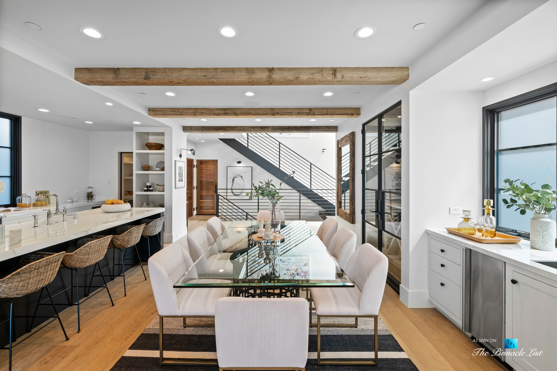 508 The Strand, Manhattan Beach, CA, USA - Dining Room and Kitchen - Luxury Real Estate - Oceanfront Home
