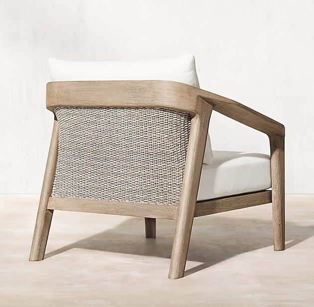 Malta Teak Collection Outdoor Furniture Design for RH - Ramon Esteve - Malta Teak Lounge Chair