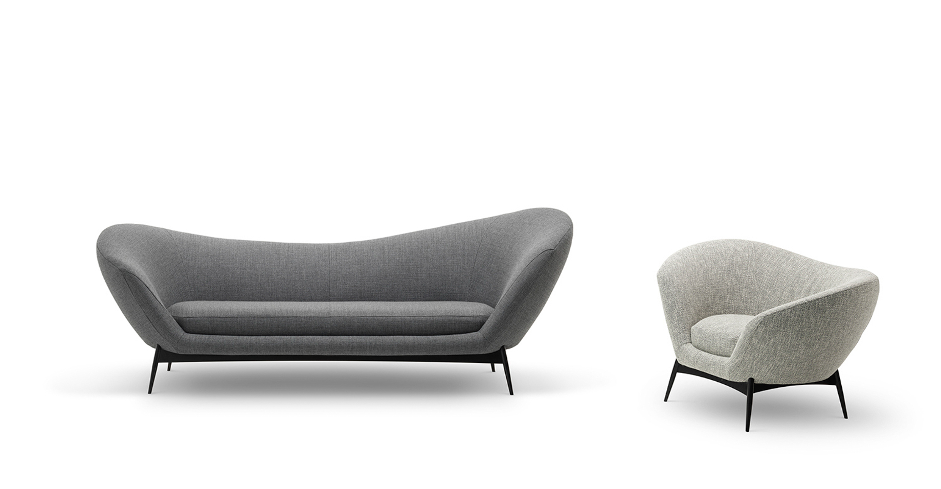 Soulful and Visionary Oltremare Modern Seating Collection by Saba Italia