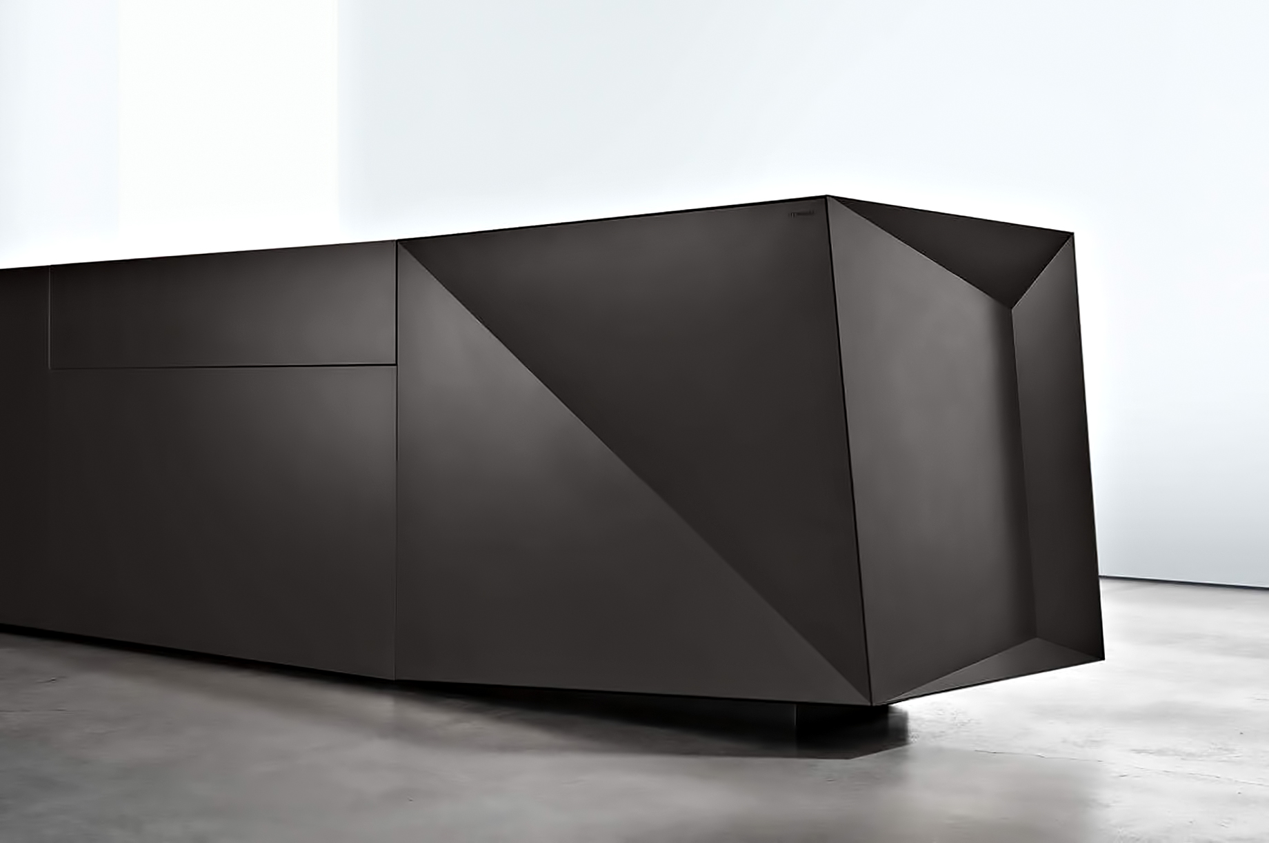 Iconic Steininger FOLD High Tech Kitchen Block Design Inspired by Origami - Formidable Black