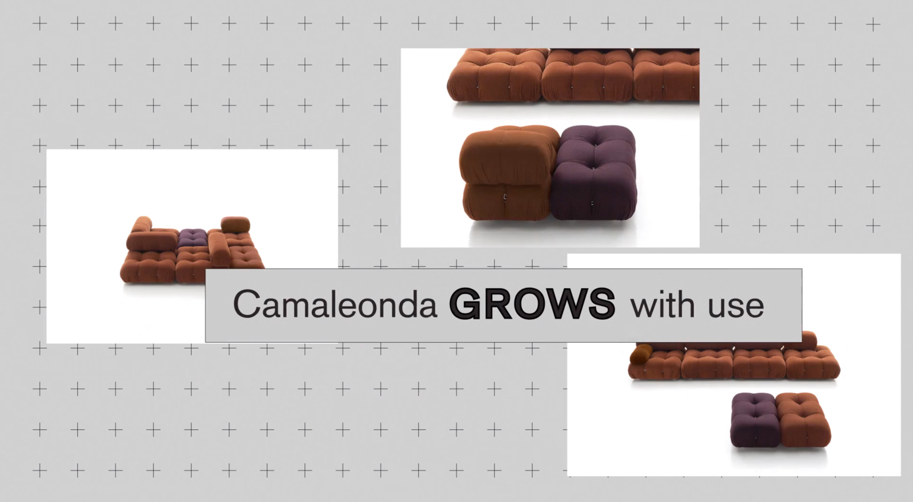 Camaleonda Classic Sofa Collection B&B Italia - Mario Bellini - Camaleonda Grows With Use