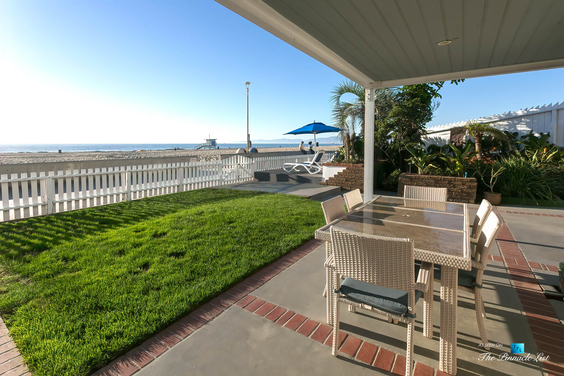 3500 The Strand, Hermosa Beach, CA, USA – Outdoor Covered Patio – Luxury Real Estate – Original 90210 Beach House – Oceanfront Home