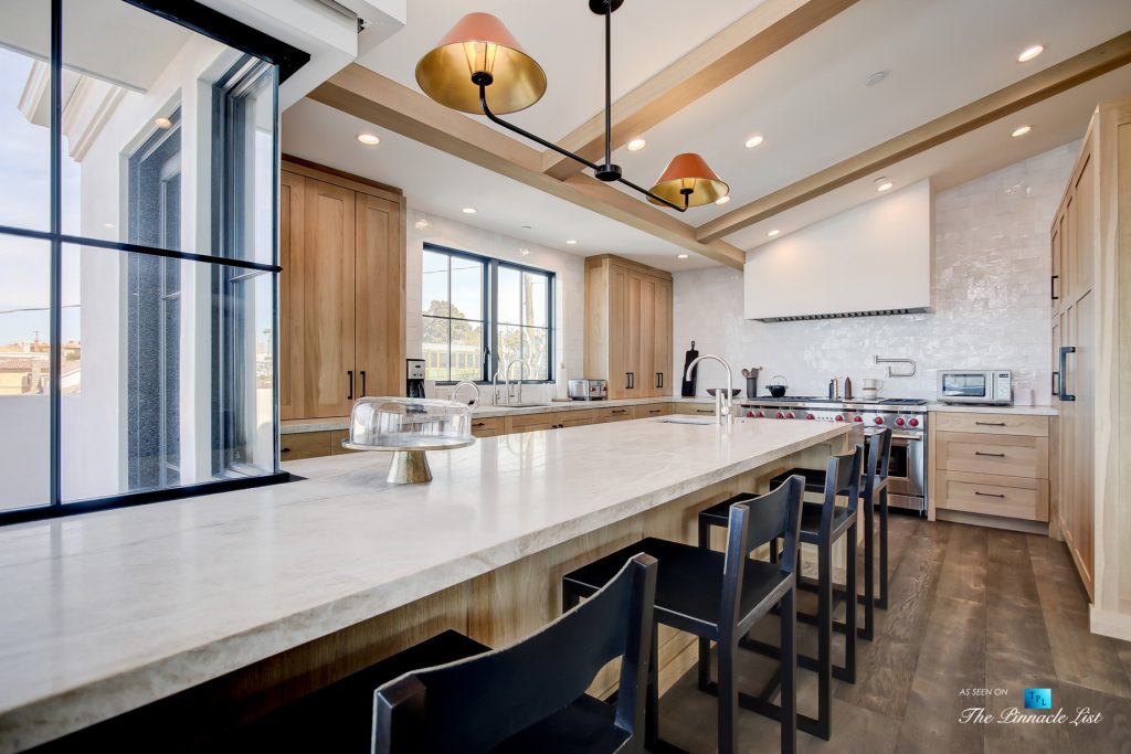 825 Highview Ave, Manhattan Beach, CA, USA - Kitchen with WOLF Gas Range - Luxury Real Estate - Modern Spanish Home