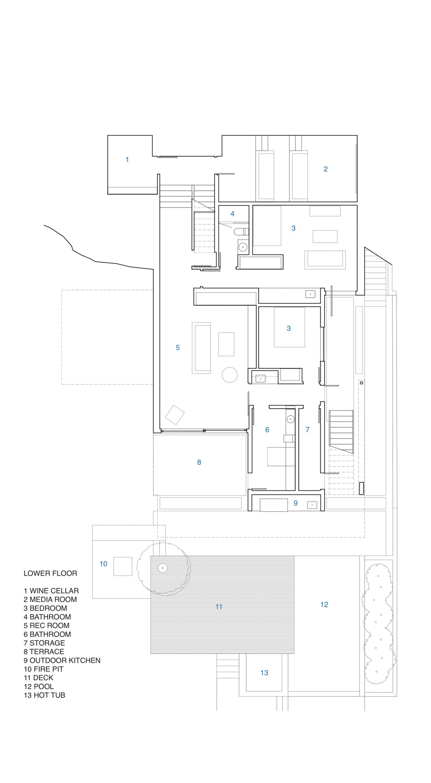 Floor Plans - Russet Residence Modern Luxury - Russet Pl, West Vancouver, BC, Canada