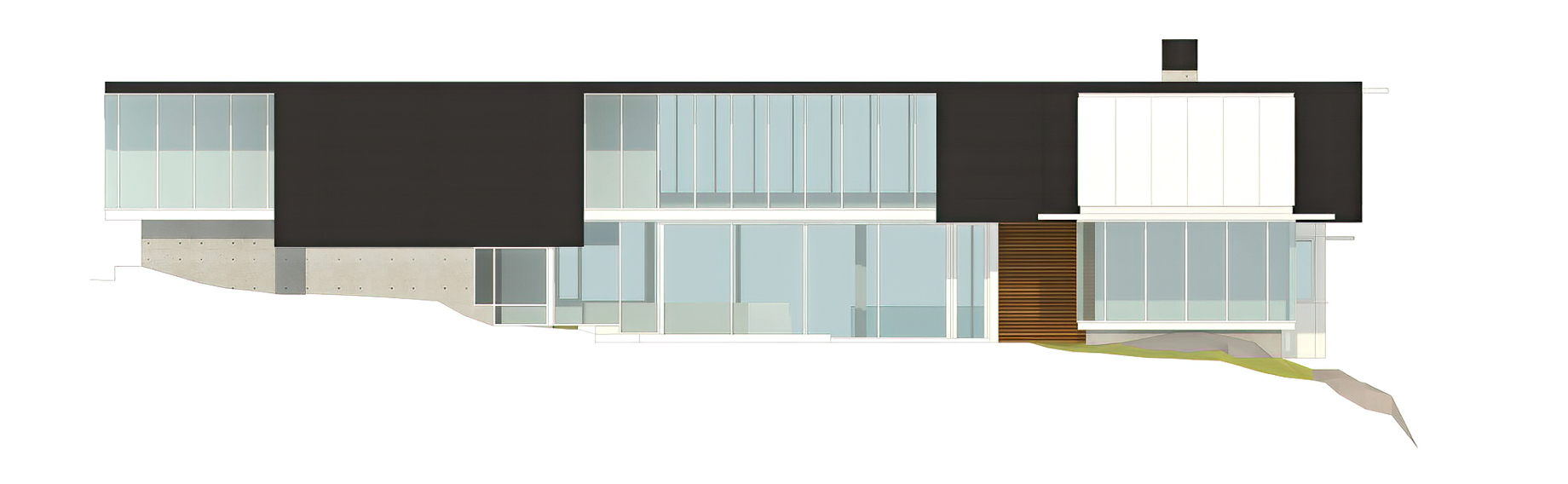 Elevations – West Coast Modern – 4249 Rockbank Place, West Vancouver, BC, Canada