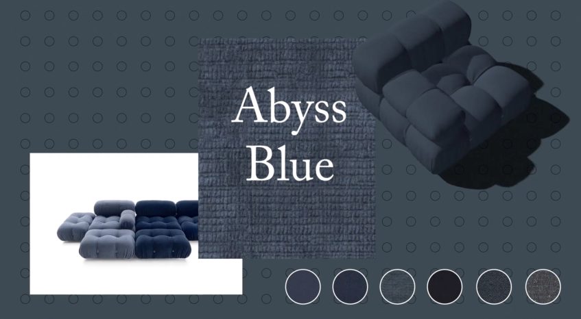 Camaleonda Classic Sofa Collection B&B Italia - Mario Bellini - Abyss Blue