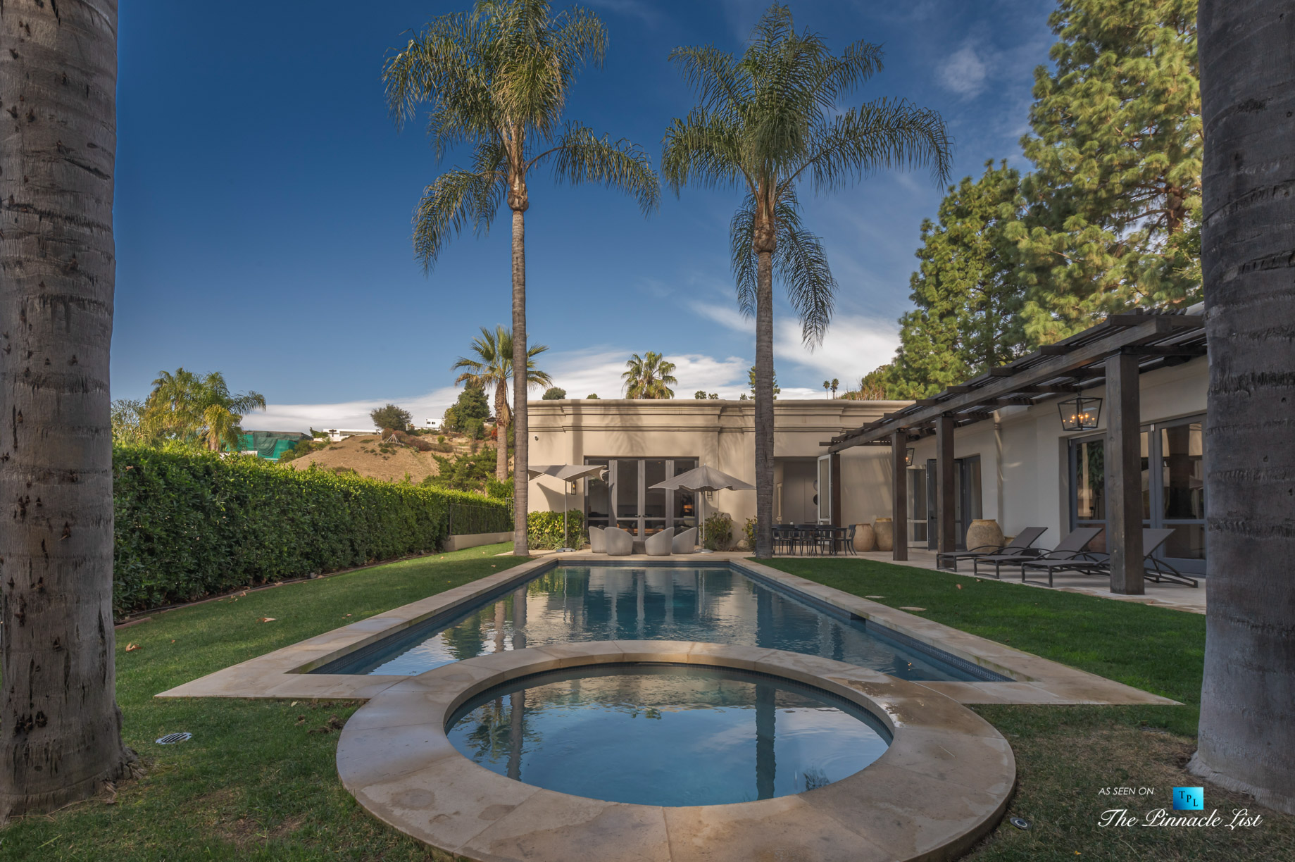 2720 Ellison Dr, Beverly Hills, CA, USA - Spectacular Backyard Pool - Luxury Real Estate - Italian Villa Hilltop Home