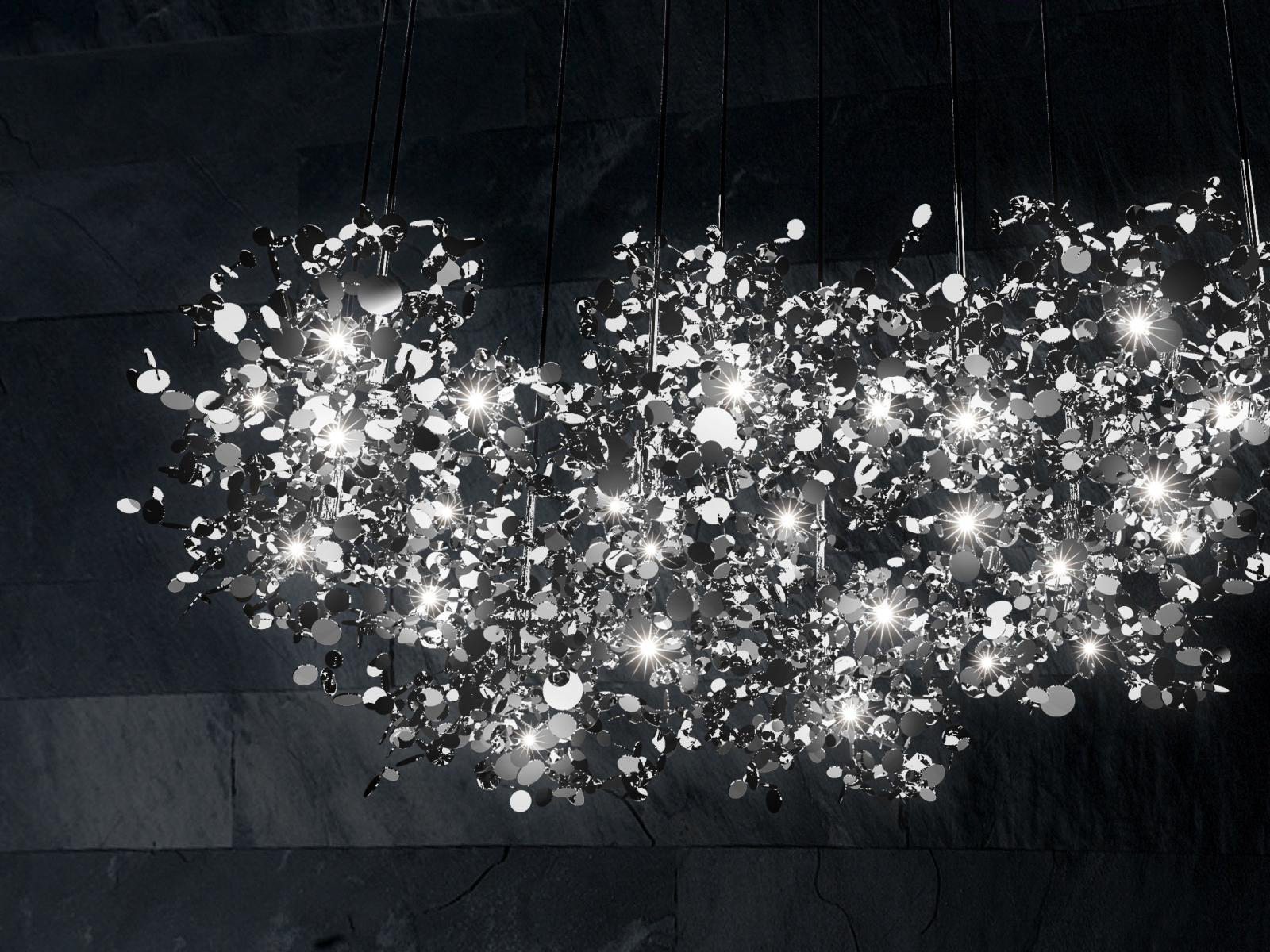 A Precious Cloud Sculpture of Light – Argent Fixtures by Terzani Lighting Italy – Luxury Lighting