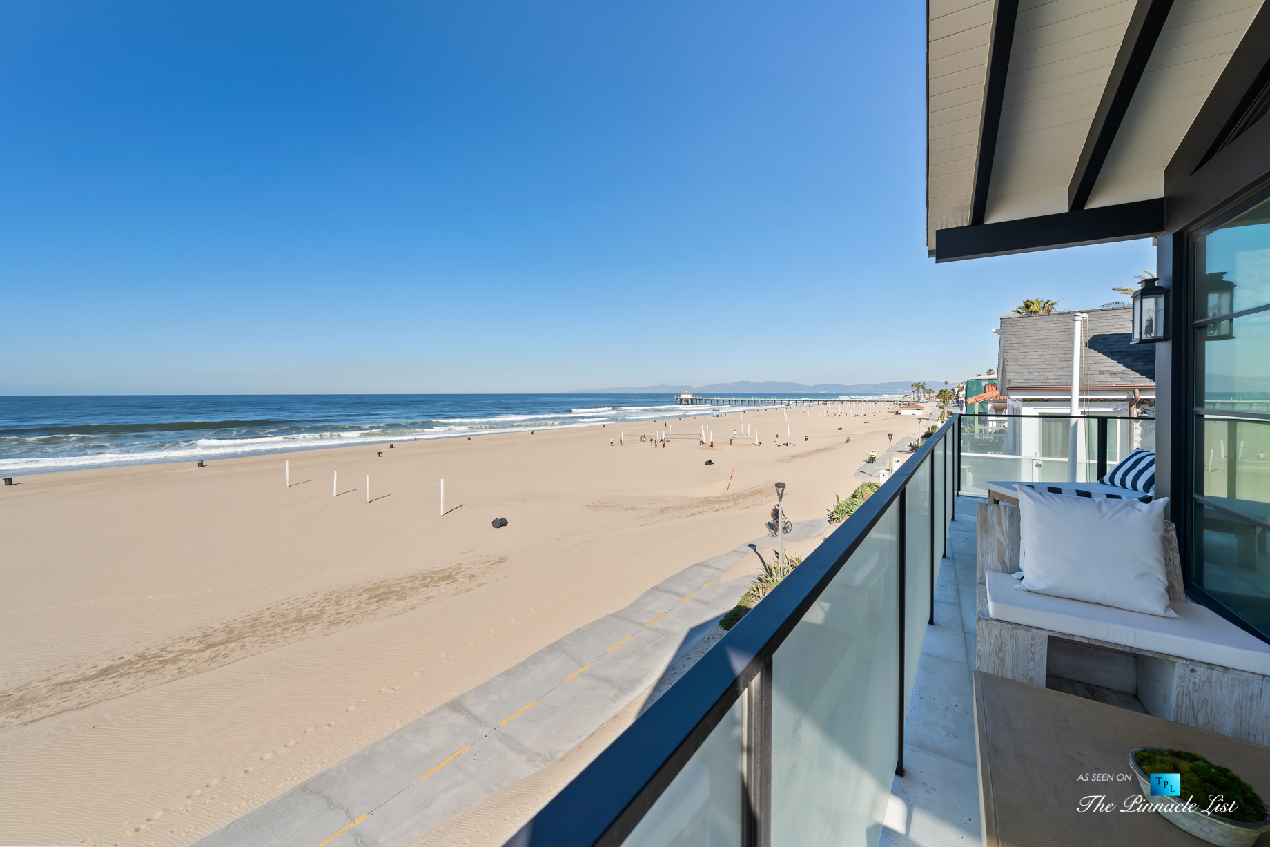 508 The Strand, Manhattan Beach, CA, USA - Master Bedroom Balcony Beach View - Luxury Real Estate - Oceanfront Home