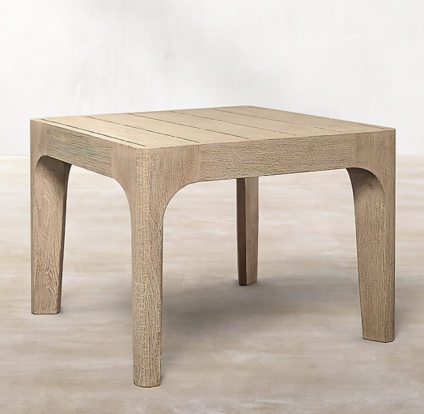 Malta Teak Collection Outdoor Furniture Design for RH - Ramon Esteve - Malta Teak Side Table