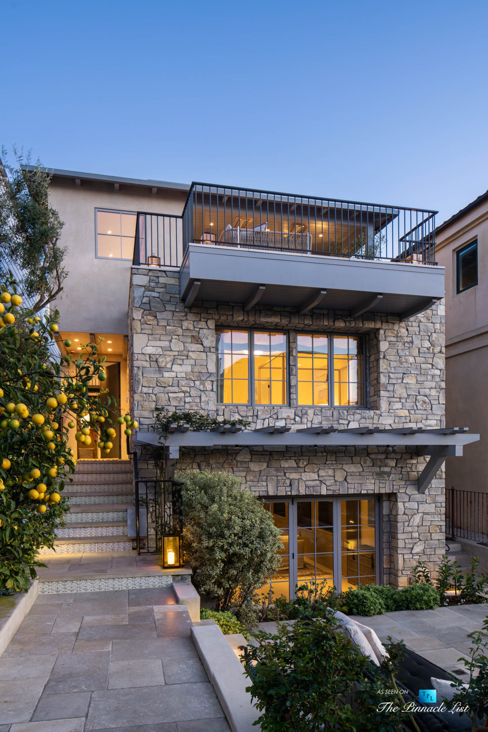 220 8th St, Manhattan Beach, CA, USA – Luxury Real Estate – Ocean View Dream Home – Front Exterior Dusk View