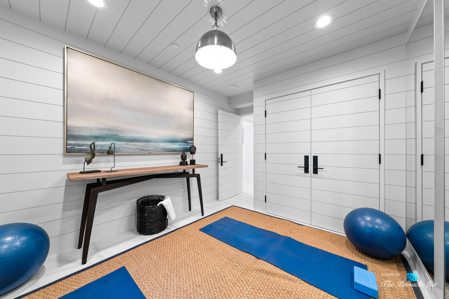 508 The Strand, Manhattan Beach, CA, USA – Lower Level Yoga Room – Luxury Real Estate – Oceanfront Home