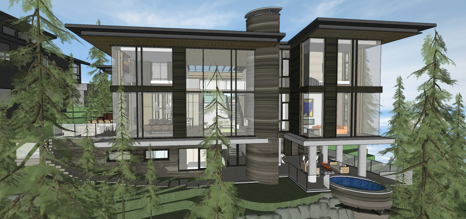 Render - Whistler Luxury Mountain Estate - Kadenwood Dr, Whistler, BC, Canada