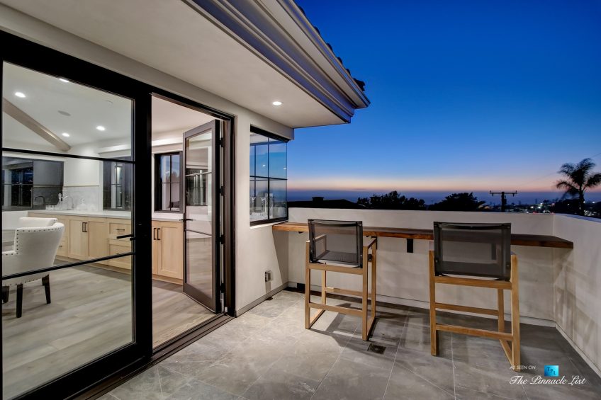 825 Highview Ave, Manhattan Beach, CA, USA - Night Upper Deck Ocean View - Luxury Real Estate - Modern Spanish Home